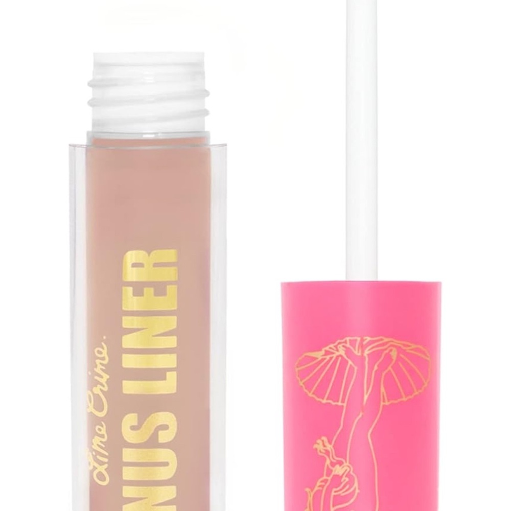 Lime Crime Venus Pigmented Liquid Eyeliner With Precision Brush, Peony